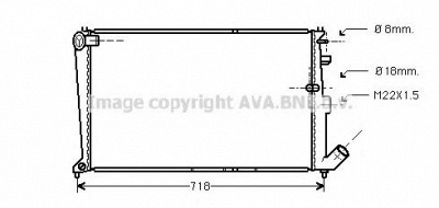 AVA QUALITY COOLING cna2010 -  Радиатор, охлаждение двигателя